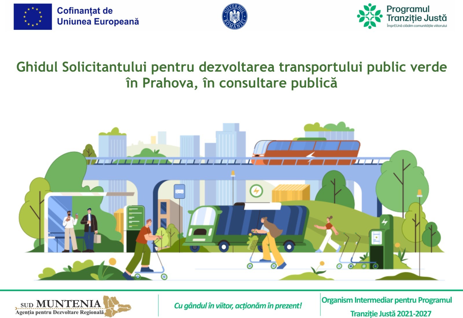 PTJ: Ghidul Solicitantului pentru dezvoltarea transportului public verde în Prahova, în consultare publică